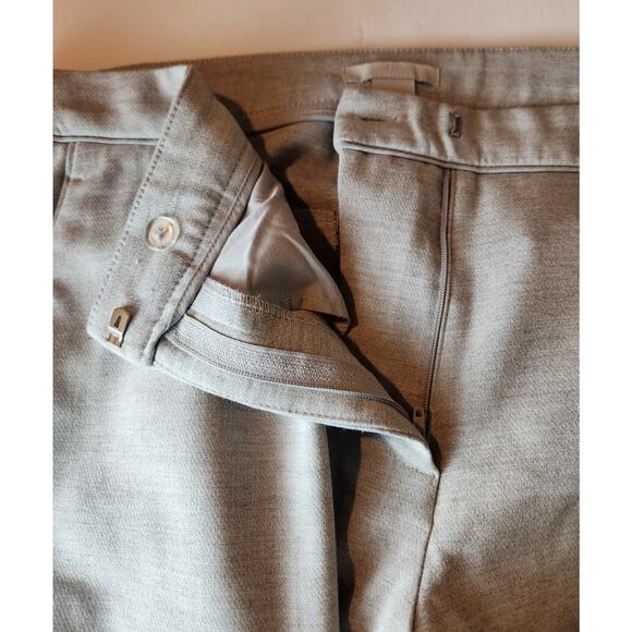 H&M Heather Gray Slacks Womens Sz 14 Trouser Work Office Pants Flat Front Career - Picture 12 of 16